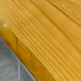 Natural Wood Rectangular Clear Acrylic Legs Console Table Image - 6