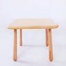 Natural Wood Round Toddler Painting Table Chair Set Image - 14