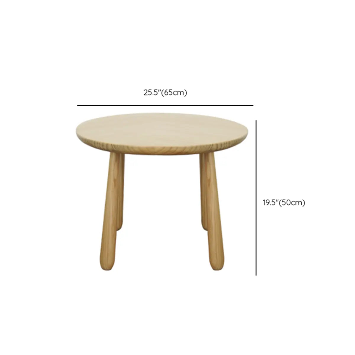 Natural Wood Round Toddler Painting Table Chair Set Image - 19