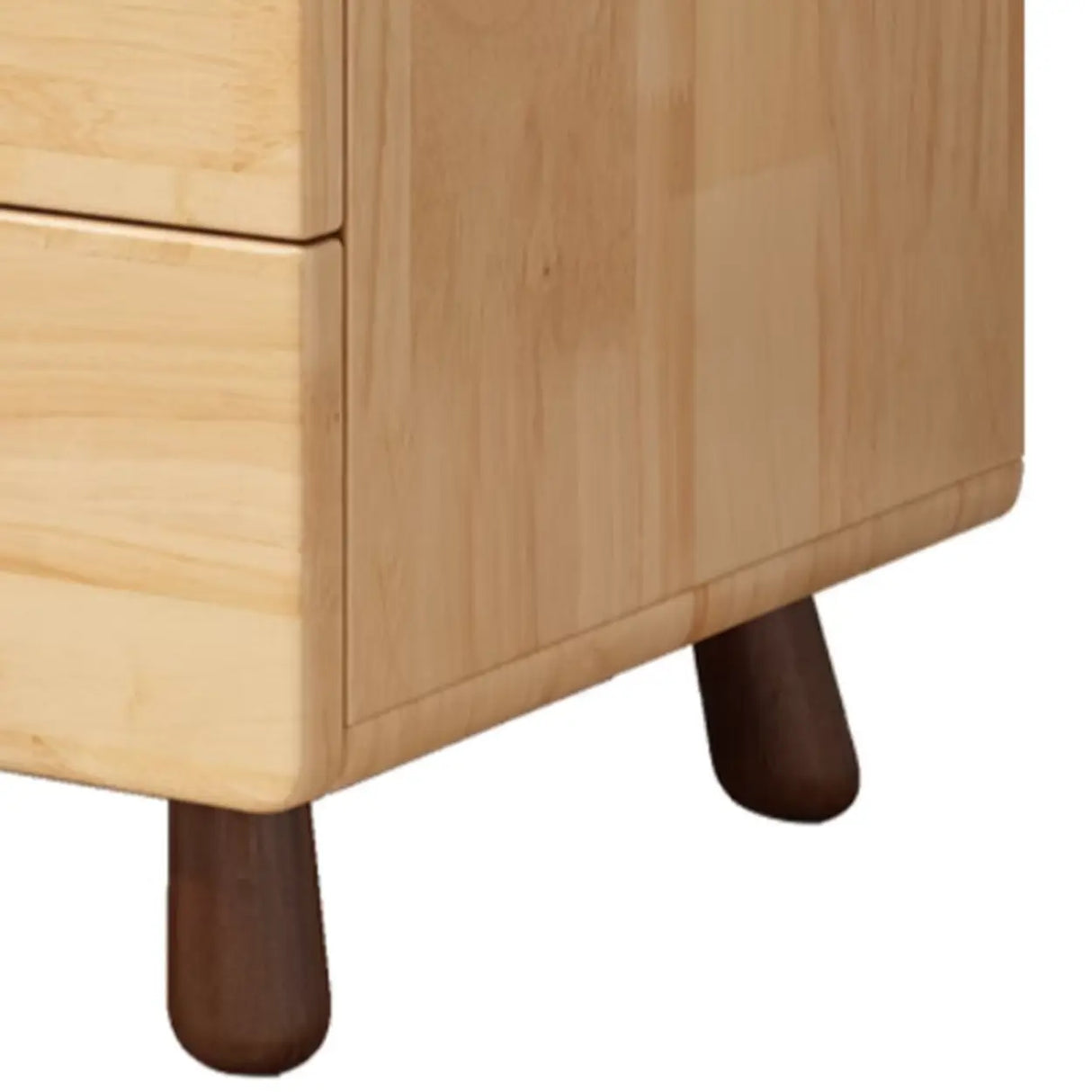 Natural Wood Tip Resistant Drawers Kids Nightstand Image - 6