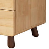 Natural Wood Tip Resistant Drawers Kids Nightstand Image - 6