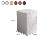 Natural Wood Vertical Filing Cabinet with Drawers #size