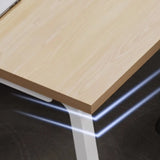 Natural Wooden Finish Ten Person Conference Desk  Image - 8