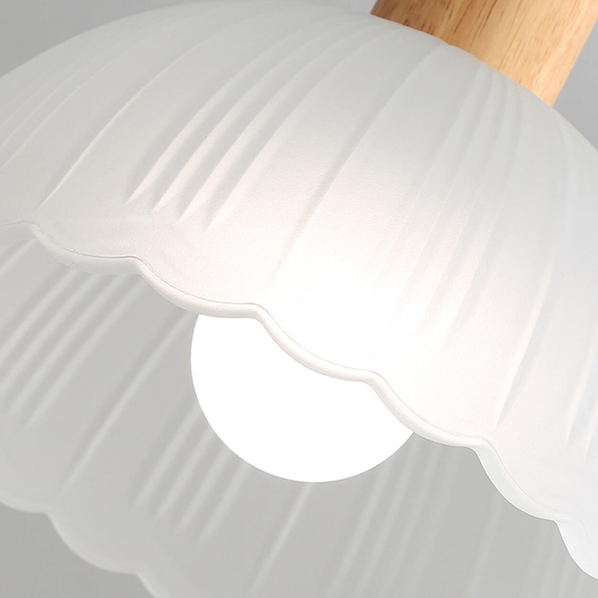Nordic 3-Light Scalloped Dome Island Pendant Light Image - 14