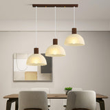 Nordic 3-Light Scalloped Dome Island Pendant Light Image - 18