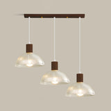 Nordic 3-Light Scalloped Dome Island Pendant Light Image - 9