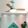 Nordic 3 Wooden Fan Blades LED Ceiling Fan with Light Image - 8