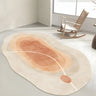 Nordic Abstract Irregular Polyester Gray Area Rug Image - 12