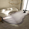Nordic Abstract Rug Polyester Gray Anti-Slip Carpet Image - 6