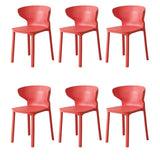 Nordic Armless Stackable Acrylic Wingback Dining Chair Image - 53