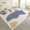 Nordic Color Block Polyester Beige Non-Slip Area Rug Image - 25