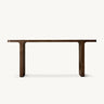 Nordic Design Entryway Rectangular Oak Console Table Image - 3