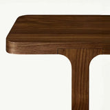 Nordic Design Entryway Rectangular Oak Console Table Image - 7