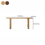 Nordic Design Entryway Rectangular Oak Console Table Image - 9