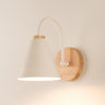 Nordic Durable Cone Wooden LED Wall Sconce Light Image - 5