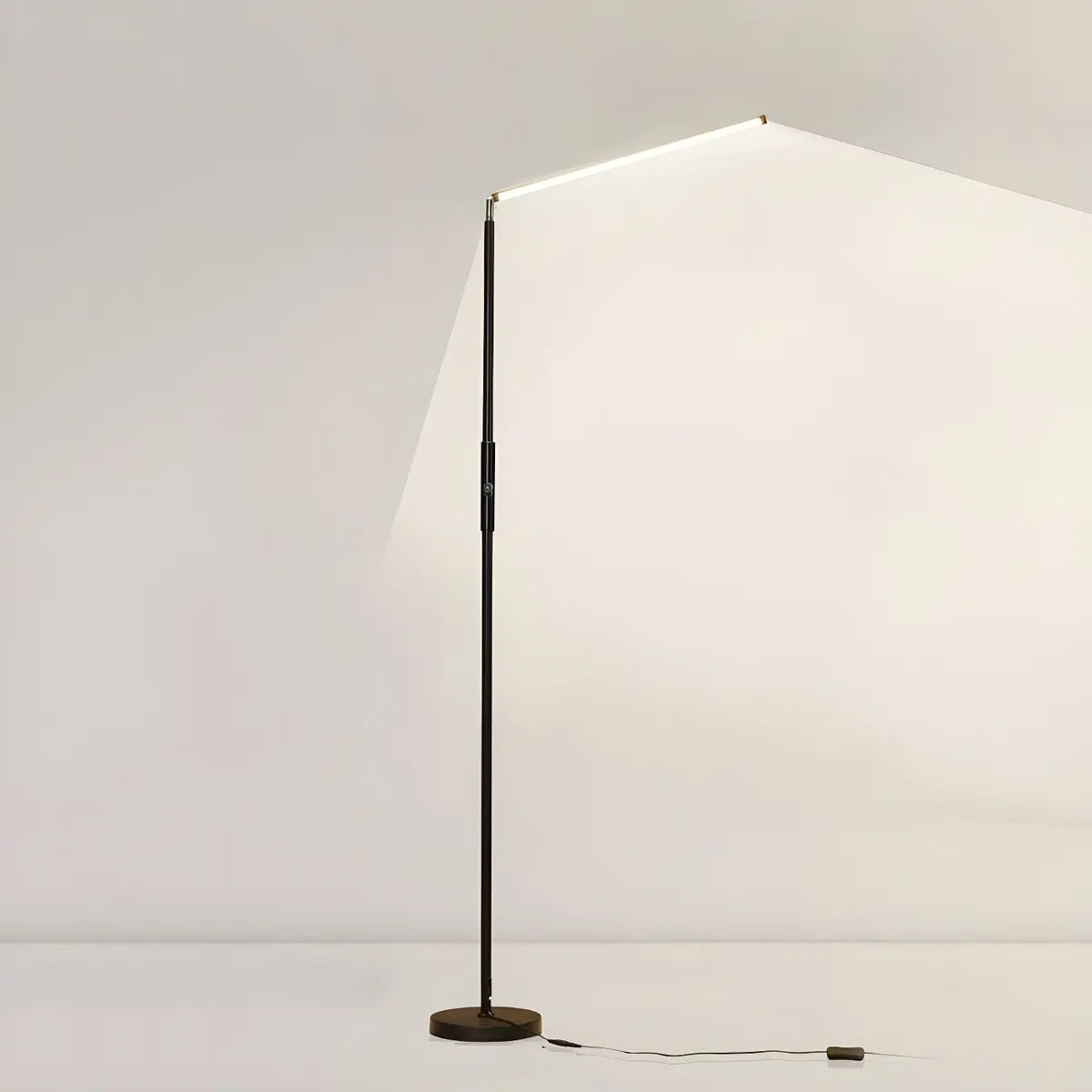 Nordic Iron LED Silica Gel Strip Bedroom Floor Lamp Image - 8
