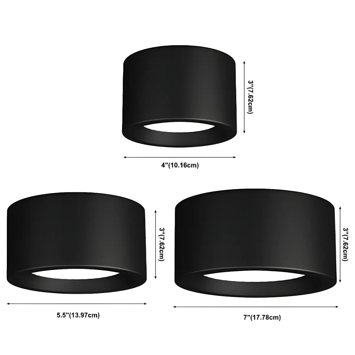Nordic LED Cylinder Minimalist Close To Ceiling Lights Image - 6
