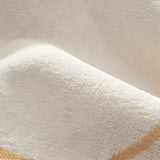 Nordic Line Rectangle Wool White Non-Slip Area Rug Image - 9