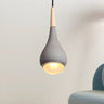 Nordic Modern Ceramic Teardrop Green Pendant Light Image - 5