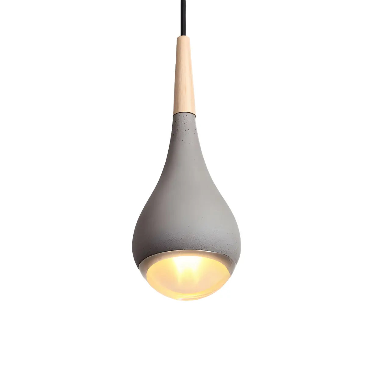 Nordic Modern Ceramic Teardrop Green Pendant Light Image - 8