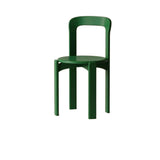 Nordic Open Arched Back Wooden Stackable Dining Chair Image - 5