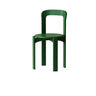 Nordic Open Arched Back Wooden Stackable Dining Chair Image - 5