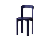 Nordic Open Arched Back Wooden Stackable Dining Chair Image - 9