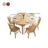 Nordic Oval Wood Dining Table Natural Finish Drop Leaf #size