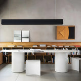 Nordic Oval Wood White Double Pedestal Dining Table Image - 2