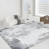 Nordic Rectangle Watercolor Soft Fabric Blue Area Rug Image - 15