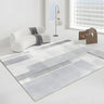 Nordic Rectangle Watercolor Soft Fabric Blue Area Rug Image - 3