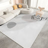 Nordic Rectangular Polyester Rose Beige Area Rug Image - 1