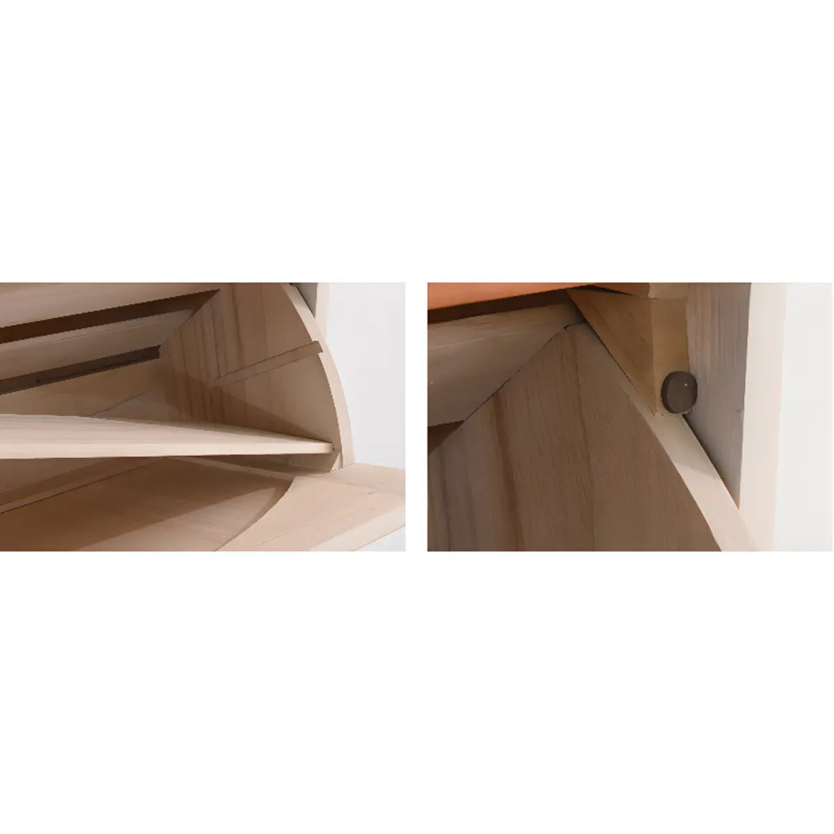 Nordic Rectangular Wood Entryway Green Shoe Cabinet Image - 18