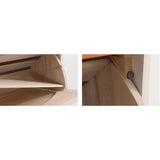 Nordic Rectangular Wood Entryway Green Shoe Cabinet Image - 18