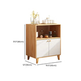 Nordic Rectangular Wood Kitchen Oak China Cabinets #size