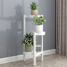 Nordic Round Multi-Level Metal Floor Plant Stand White Image - 3