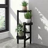 Nordic Round Multi-Level Metal Floor Plant Stand White Image - 6