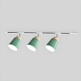 Nordic Simple Iron Cone Living Room Track Light White Image - 23