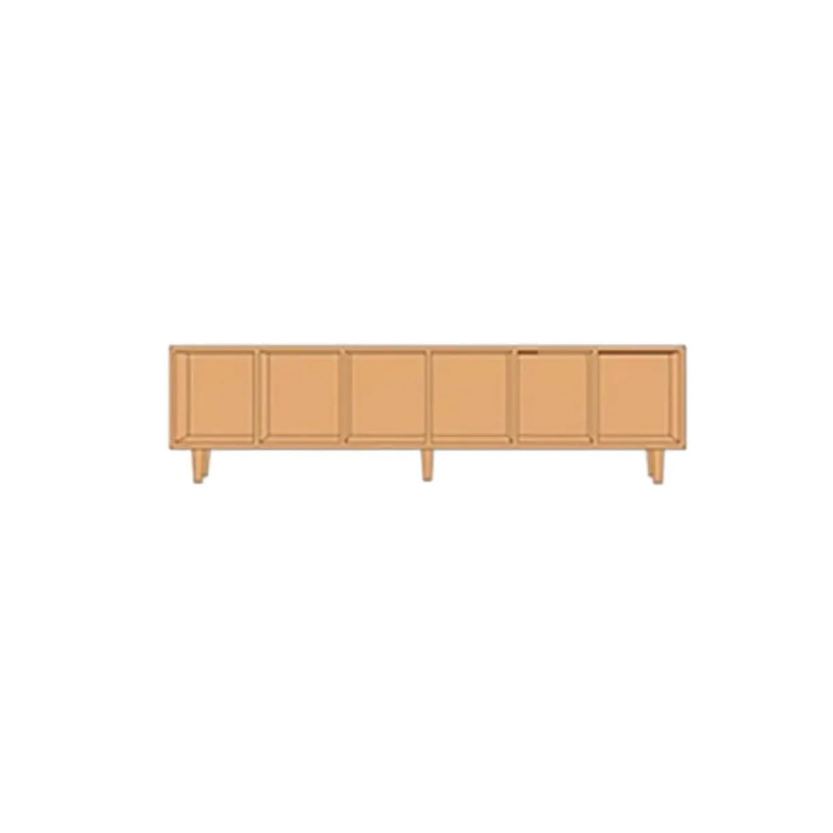 Nordic Simple Rectangular Open Back Wooden Bookcases Image - 16