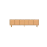 Nordic Simple Rectangular Open Back Wooden Bookcases Image - 16