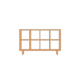 Nordic Simple Rectangular Open Back Wooden Bookcases Image - 22