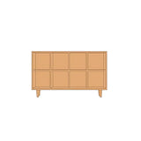 Nordic Simple Rectangular Open Back Wooden Bookcases Image - 23