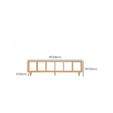 Nordic Simple Rectangular Open Back Wooden Bookcases Image - 37