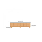 Nordic Simple Rectangular Open Back Wooden Bookcases Image - 49