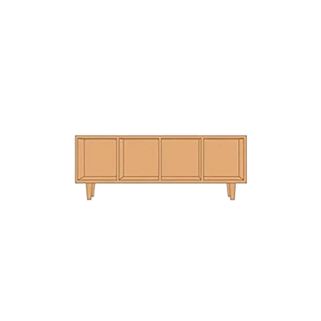 Nordic Simple Rectangular Open Back Wooden Bookcases Image - 8