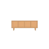 Nordic Simple Rectangular Open Back Wooden Bookcases Image - 8
