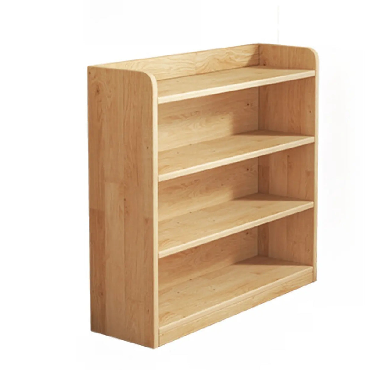 Nordic Simple Rectangular Wooden Storage Bookcase Image - 10