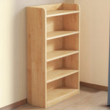 Nordic Simple Rectangular Wooden Storage Bookcase Image - 12