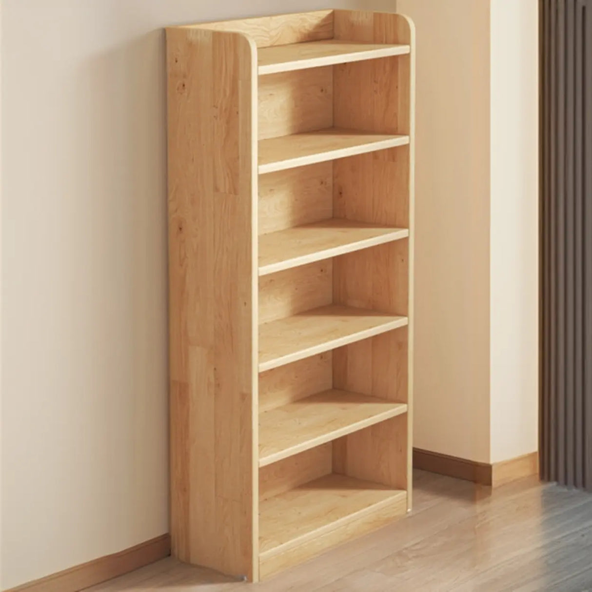 Nordic Simple Rectangular Wooden Storage Bookcase Image - 14