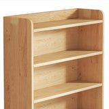 Nordic Simple Rectangular Wooden Storage Bookcase Image - 15